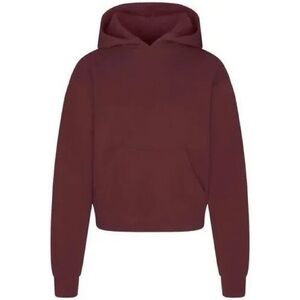 skims cotton fleece hoodie in oxblood red burgundy